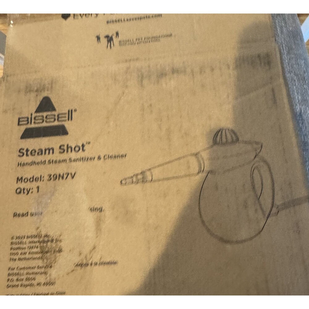Bissell Steam Shot Handheld Steam Cleaner New